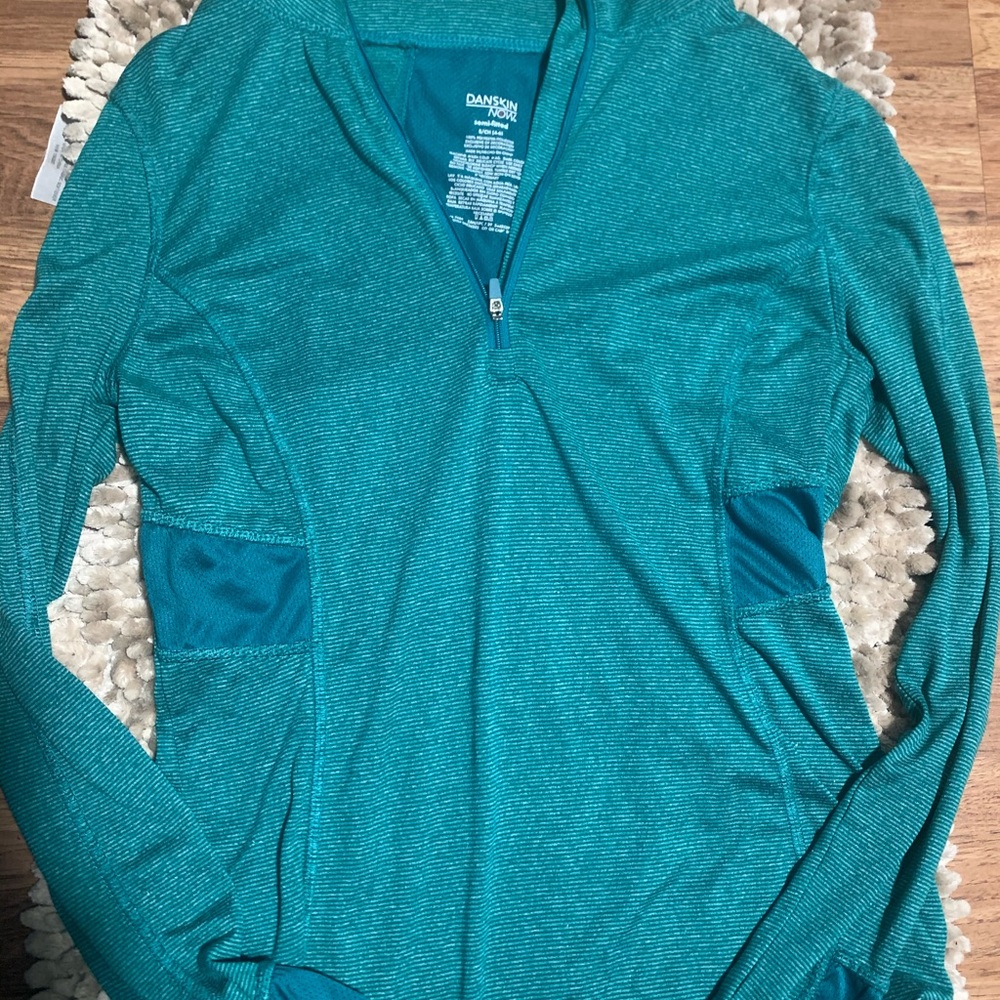 Danskin Now Green Half Zip
